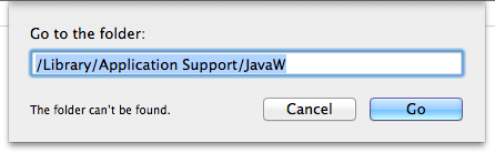 go to JavaW folder