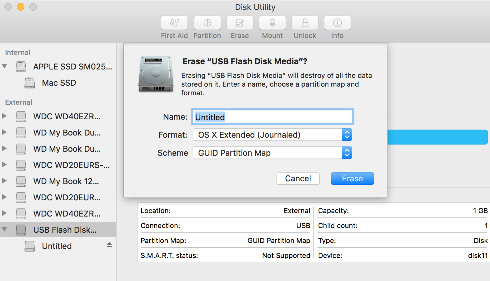 Format hard disk without os