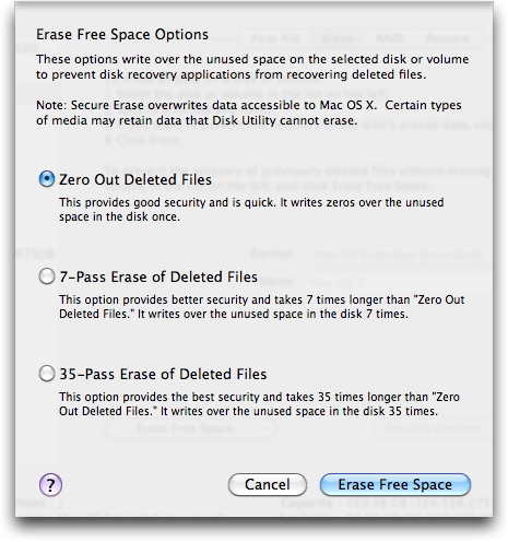 erase-free-space