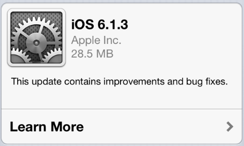 Apple's iOS 6.1.3 update fixes passcode bug