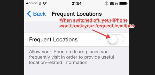iOS setting