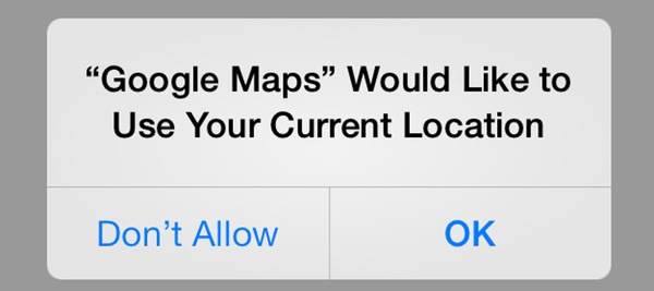 iOS app requesting location access
