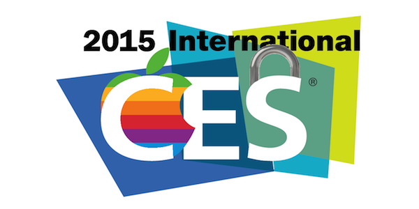 CES 2015 with Apple and Security logos