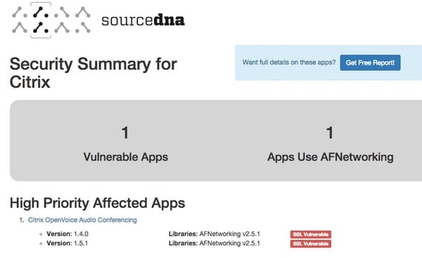 Vulnerable Citrix app