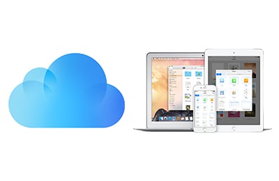 Image of iCloud next to Mac and iOS devices.