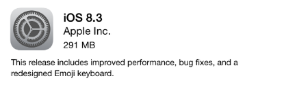 iOS 8.3 update image