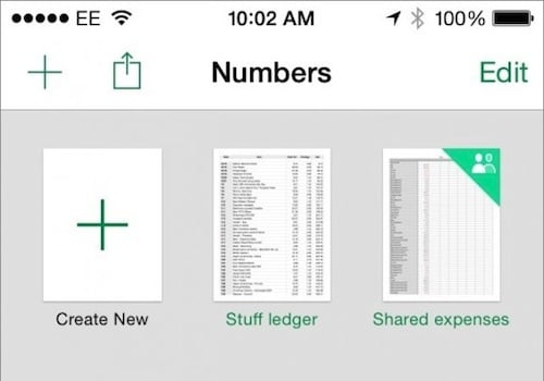 Photo of Numbers in iOS for iCloud Drive