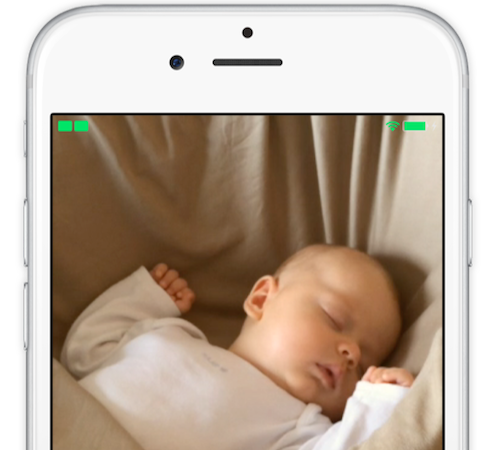 Image of Cloud Baby Monitor on iPhone