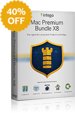 Image of Intego Mac Premium Bundle product box with discount coupon 