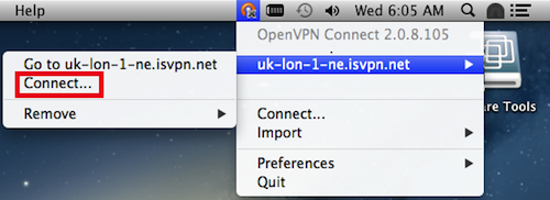 OpenVPN Connect OS X VPN Profiles