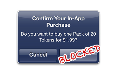 Blocked in-app purchases image