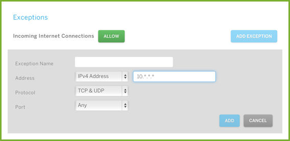 Flextivity IP exceptions