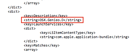 OSX.Genieo.D Xprotect malware