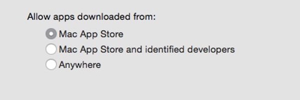 OS X security setting