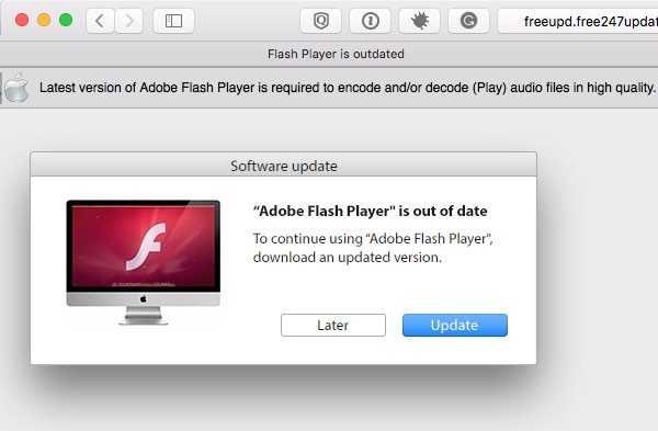 onwettig kalkoen mengsel Fake Flash Player Update Infects Macs with Scareware [Updated] - The Mac  Security Blog