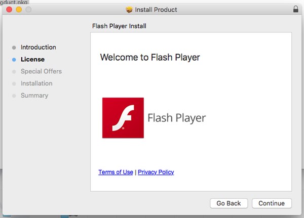 Fake Flash installer