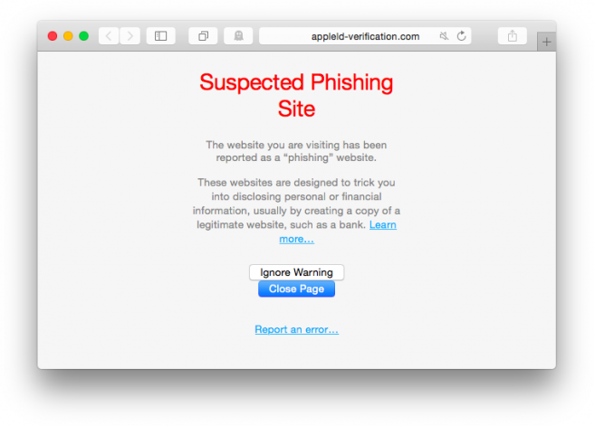 Clever Phishing Scam Targets Your Apple Id And Password The Mac