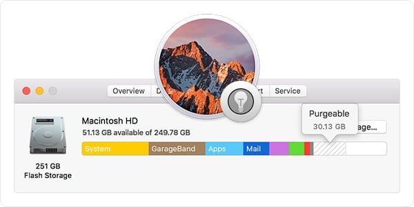 disable optimize my mac icloud