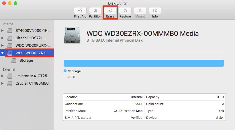 erase hdd mac