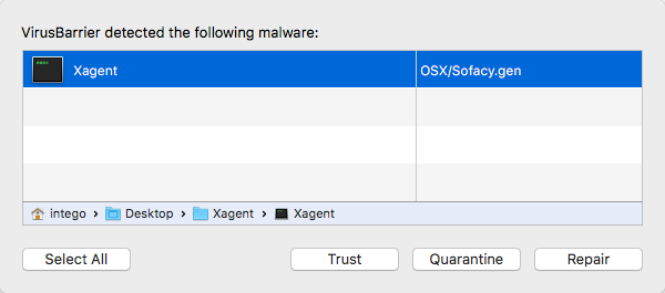 Xagent-detection