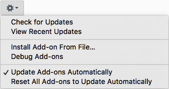 Update add-ons automatically