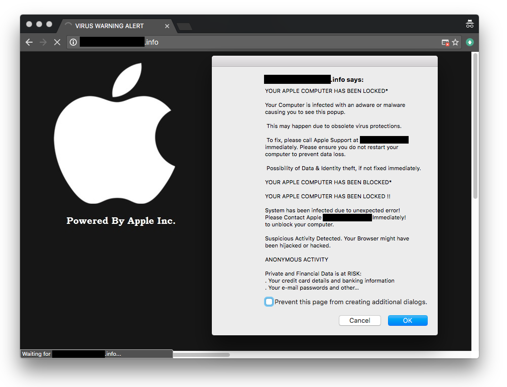 Apple Security Alert Fraud