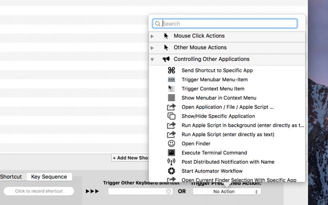 bettertouchtool custom keyboard shortcuts