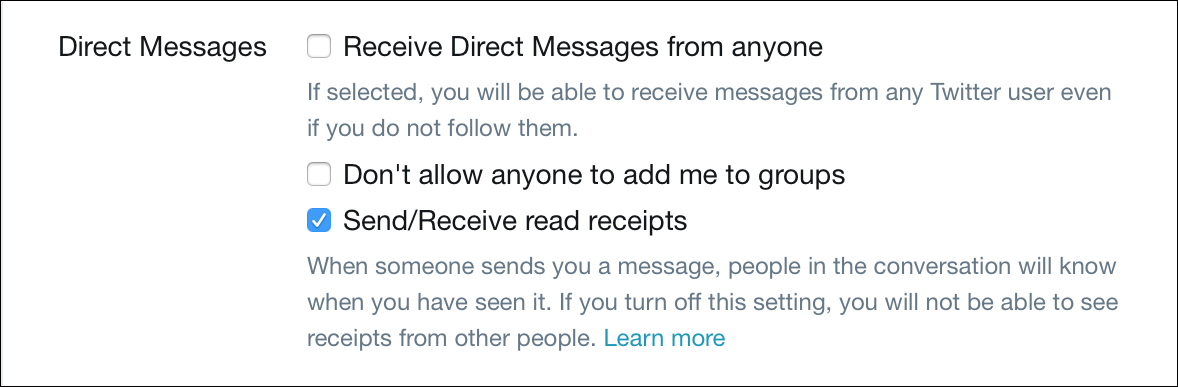 Twitter Direct Messages