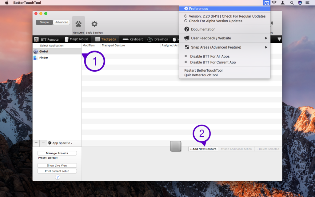 bettertouchtool gestures bettertouchtool gestures