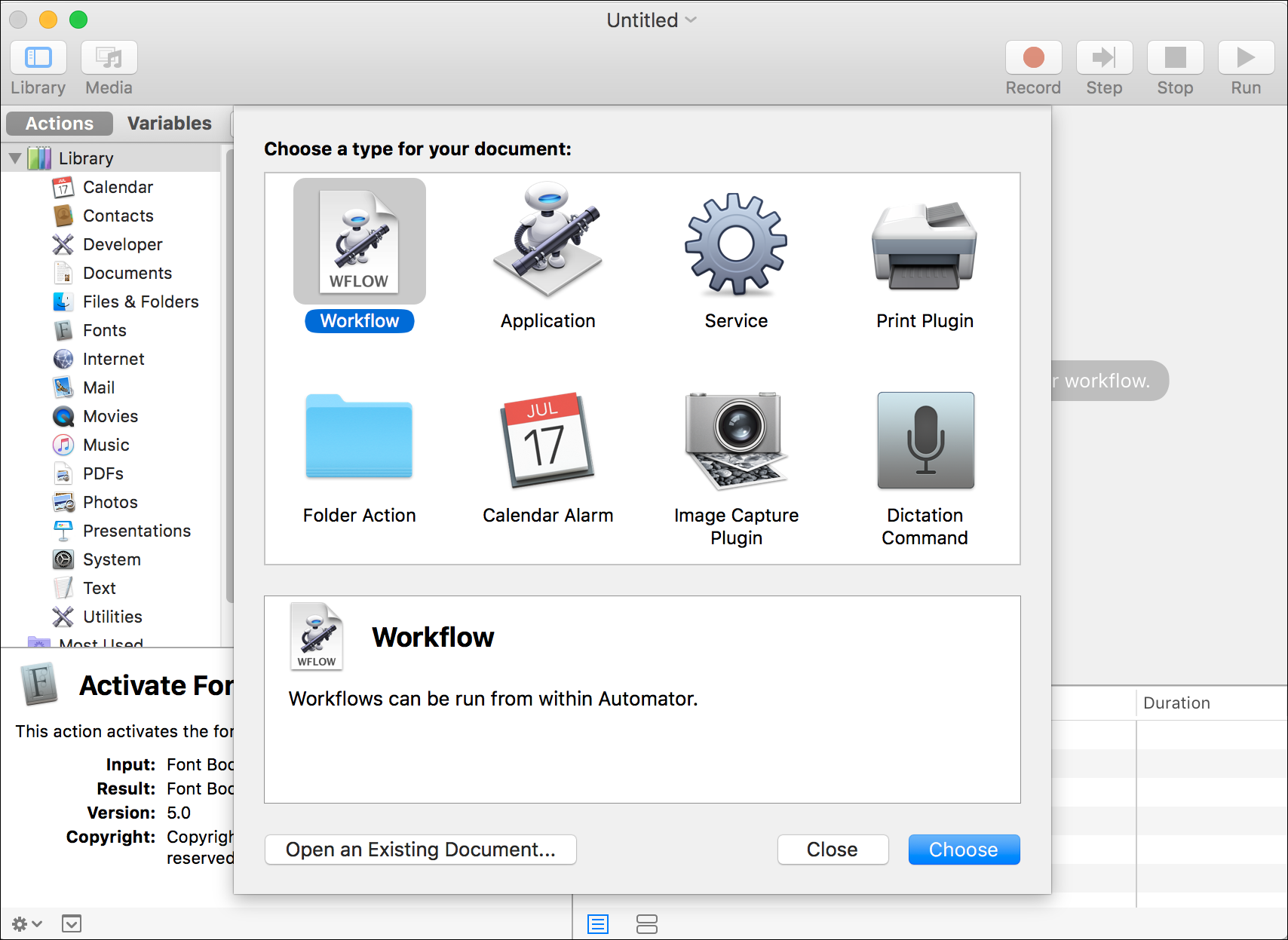 Getting to Know Automator