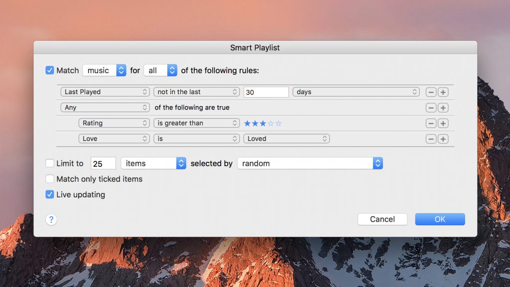 Smart Playlist Last Played