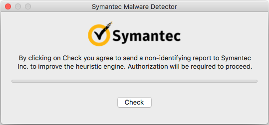 fake antivirus - symantec malware detector