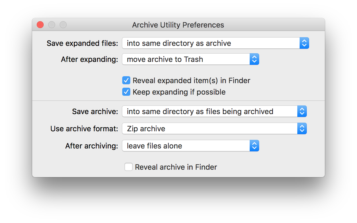 mac compress files into parts