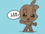 "I am root" logo