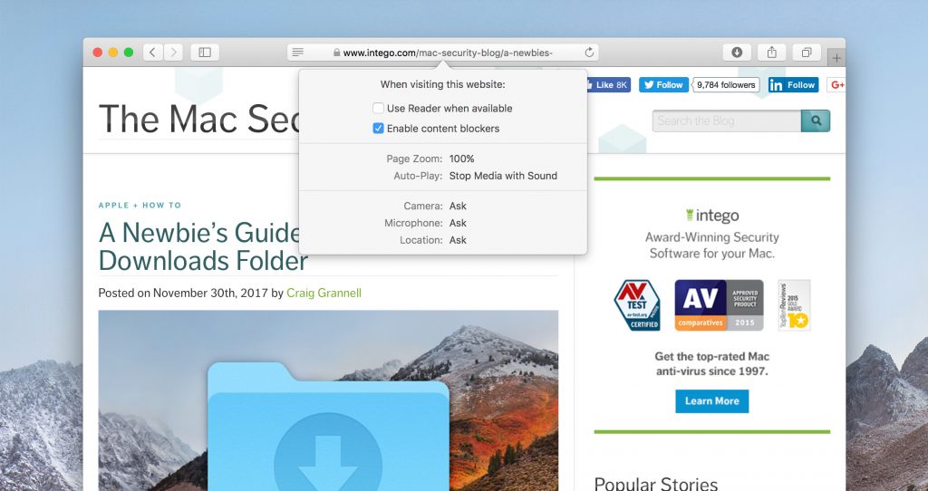 How to set Safari extension permissions on a per-website basis