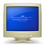 Apple's icon depicting Windows Blue Screen of Death