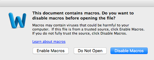OceanLotus Macros malware