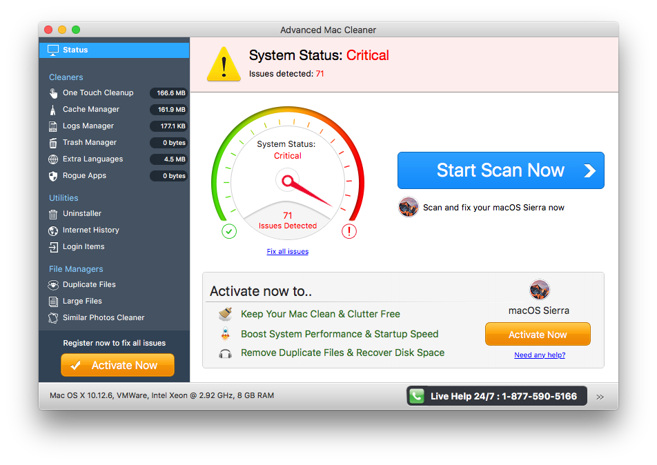 remove advanced mac cleaner virus from mac os x