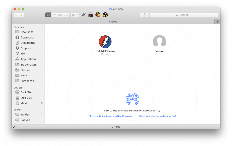 airdrop files location airdrop files location