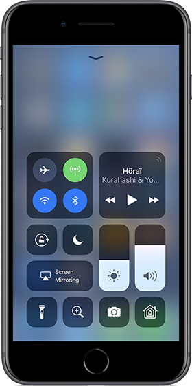 iPhone Control Center Privacy