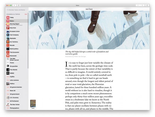 First look at Apple News+ - The Mac Security Blog