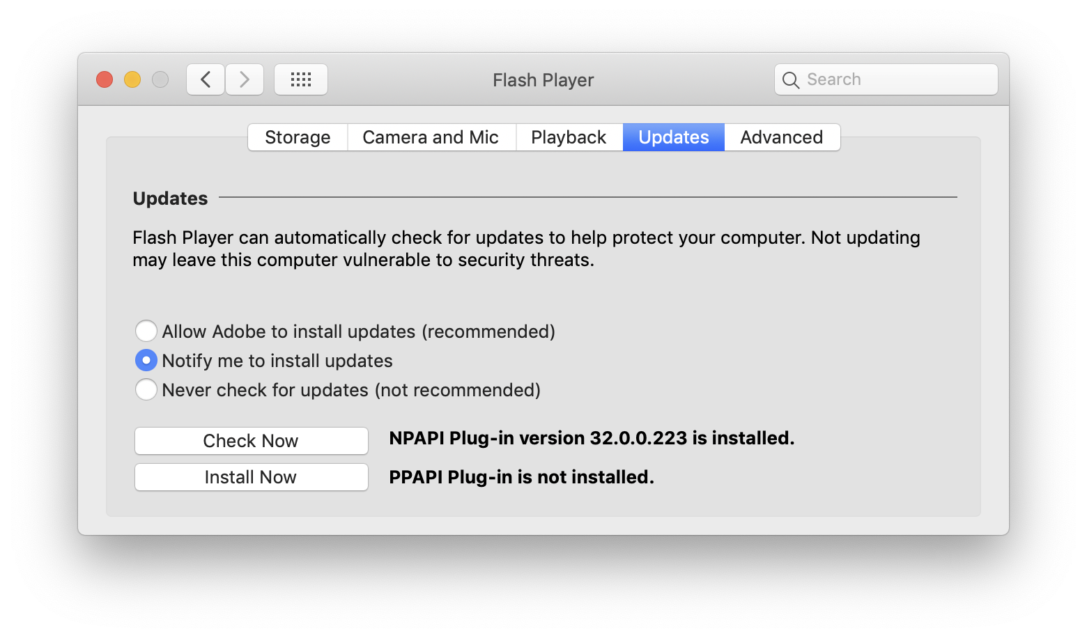 geschiedenis Accumulatie groep How to tell if an Adobe Flash Player update is valid - The Mac Security Blog