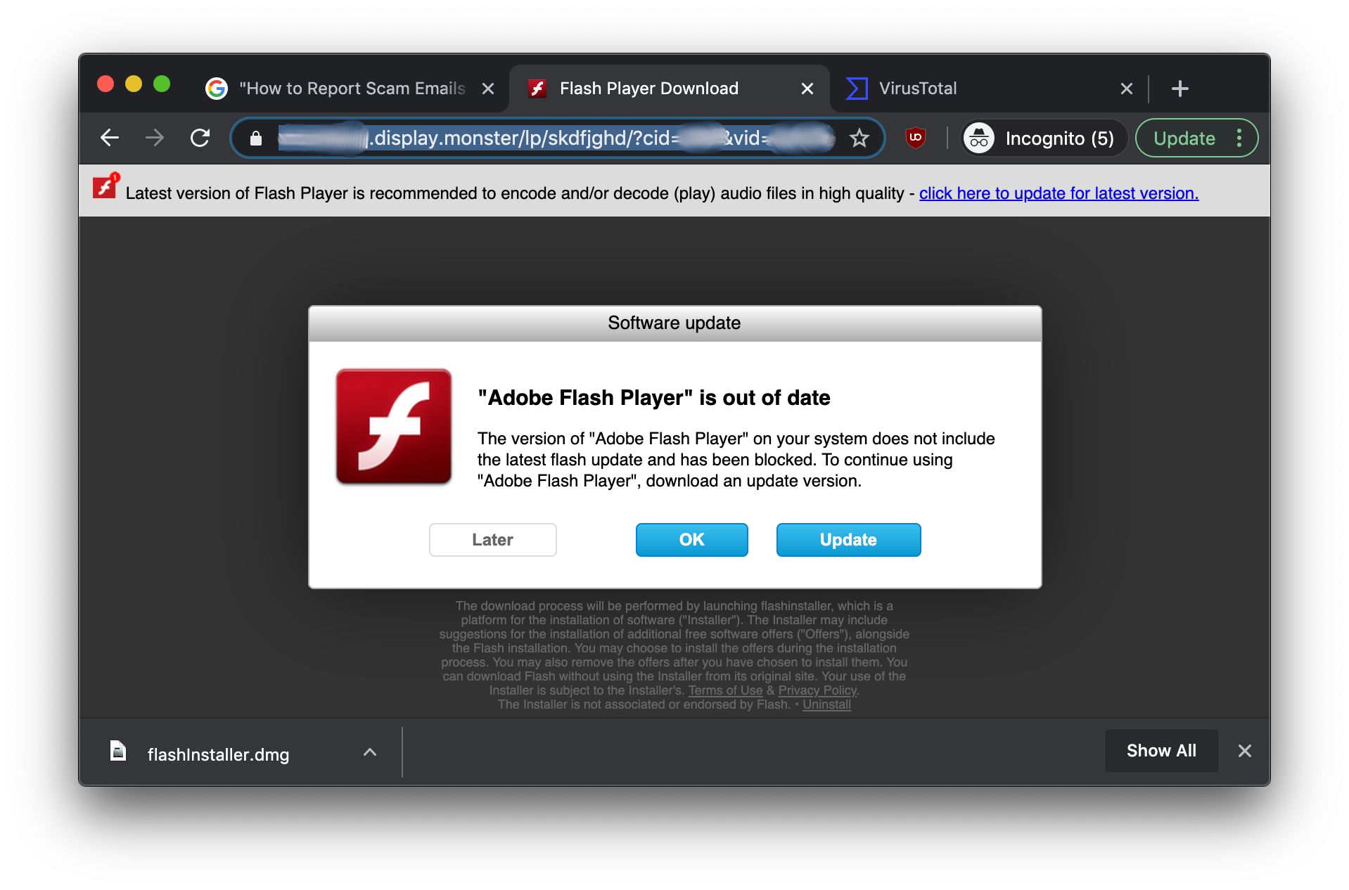 Firefox Has Prevented The Unsafe Plugin Adobe Flash