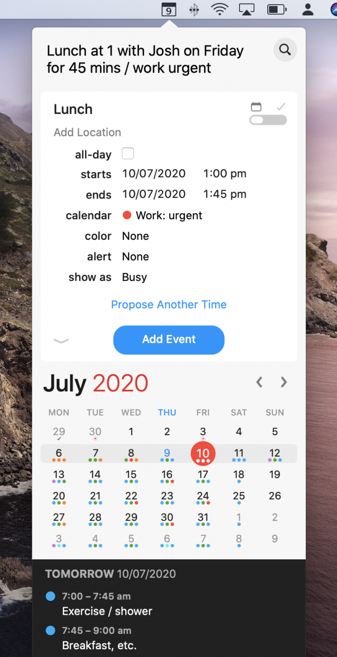 macos menubar calendar macos menubar calendar