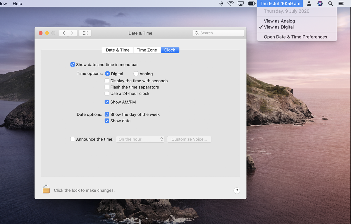 Power up the date and time in the macOS menu bar - The Mac Security Blog