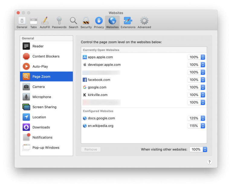 safari settings safari settings