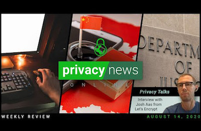 Privacy News Online weekly recap for August 14, 2020