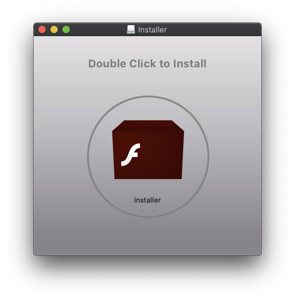 OSX/MacOffers Double Click to Install Flash Player Trojan Installer mounted .dmg disk image