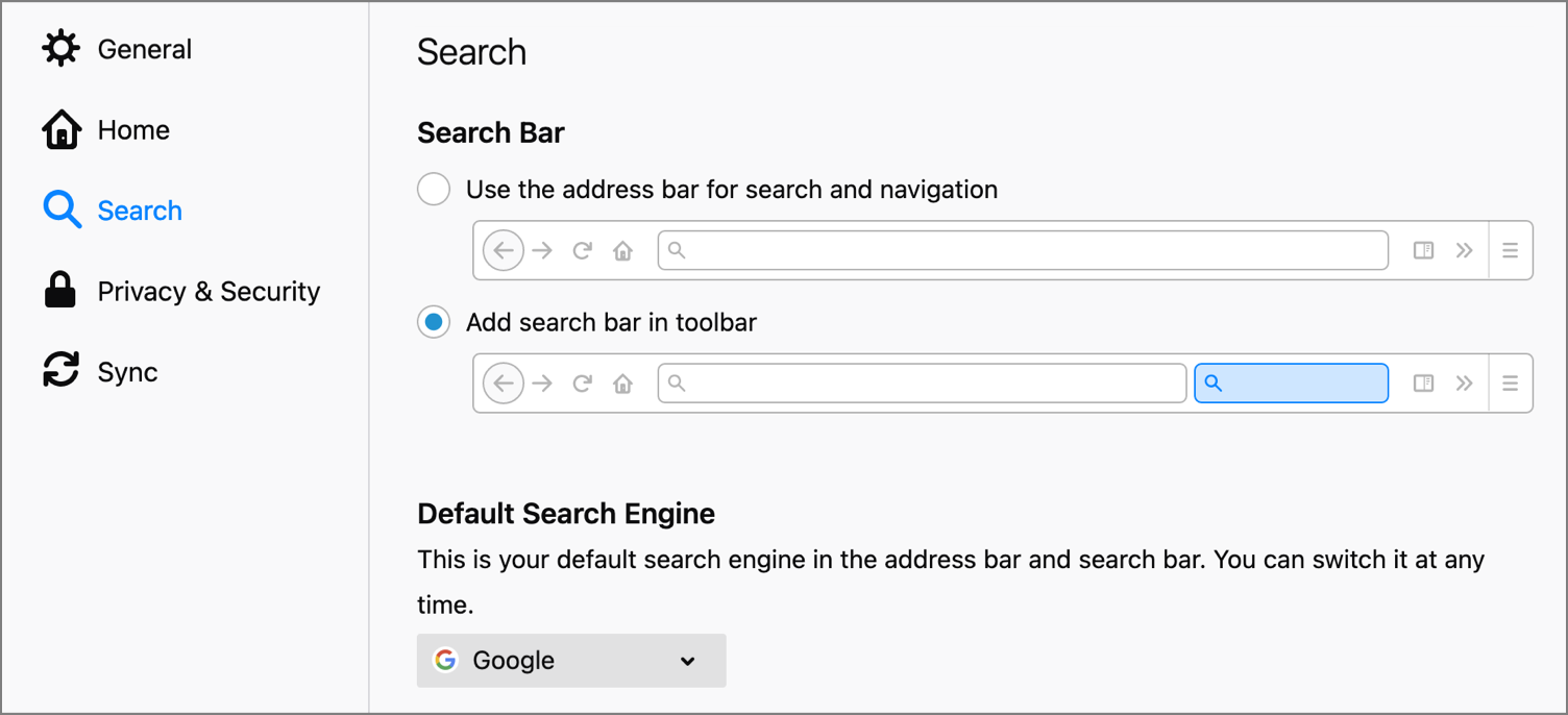 how to switch search engines