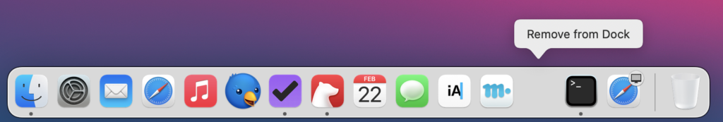 should i remove apps from mac dock to speed
